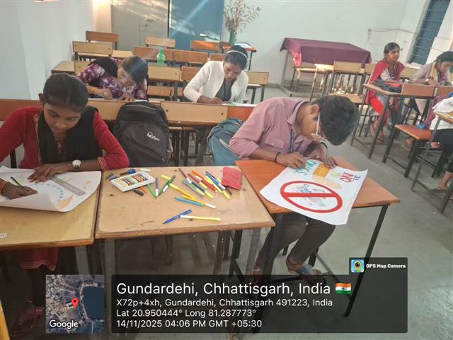 Govt. Rani Durgawati College WadrafNagar - POSTER MAKING COMPETETION